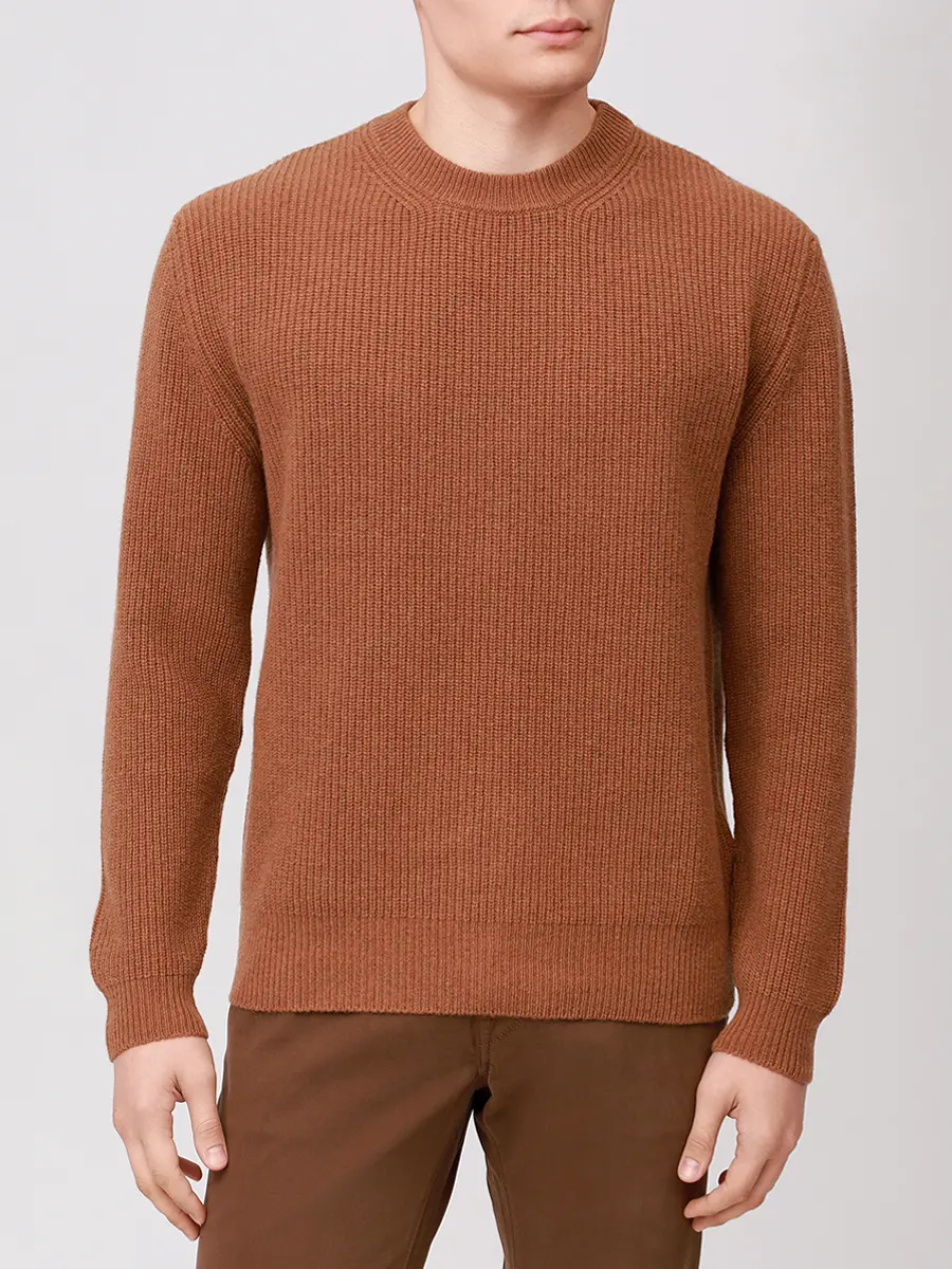 Джемпер кашемировый DANIELE FIESOLI 3390/34RHUM Рыжий  Фото 4