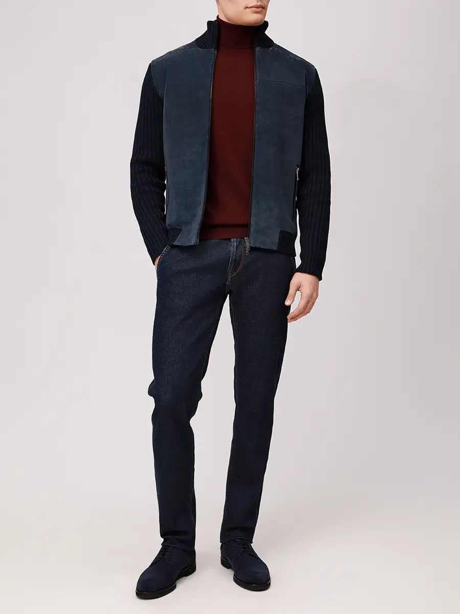 Джинсы хлопковые HANDPICKED 03018/W1/001/PARMA-MG Синий  Фото 2