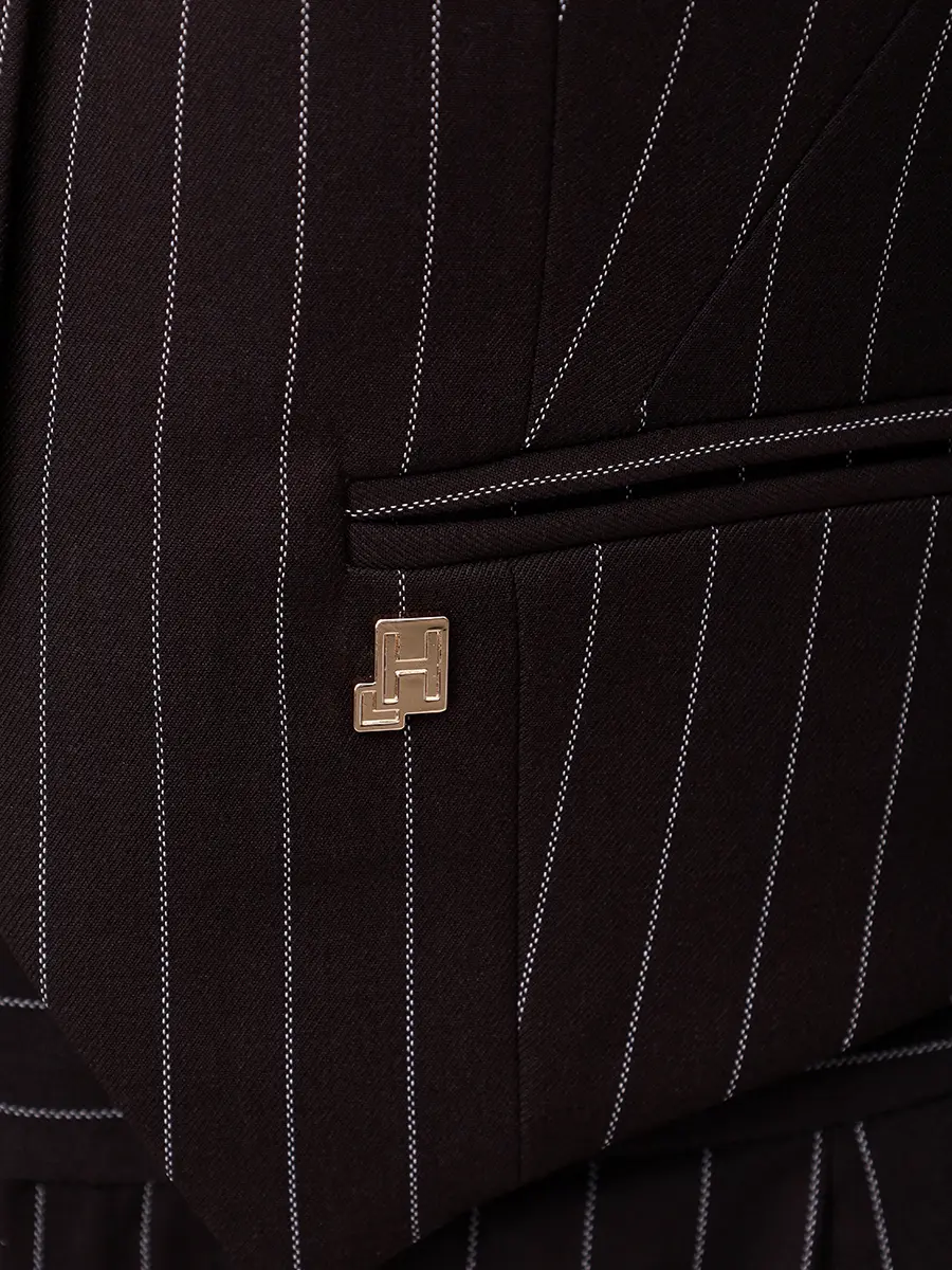 Жилет в полоску HINNOMINATE HMABW02242 Черный  Фото 6