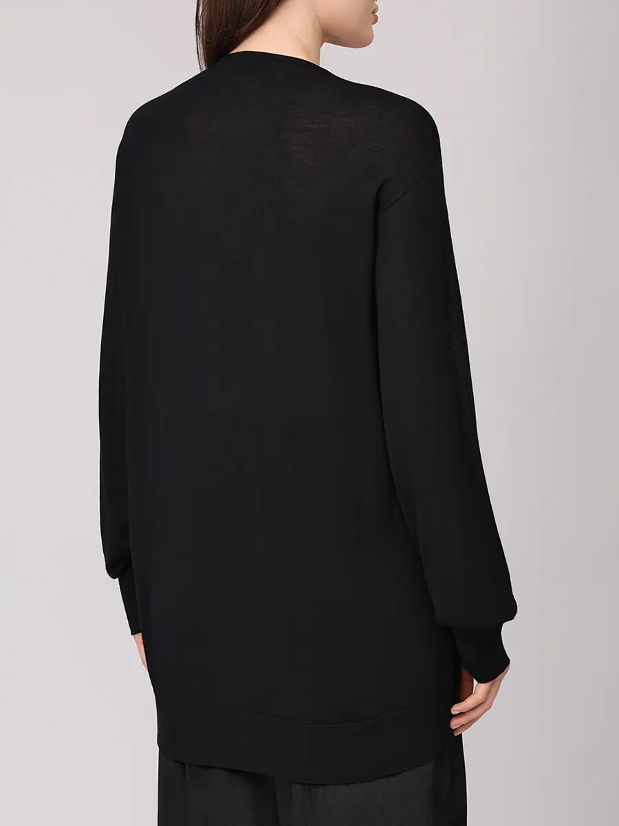 Пуловер шерстяной ALBERTA FERRETTI A093566030555 Черный  Фото 3