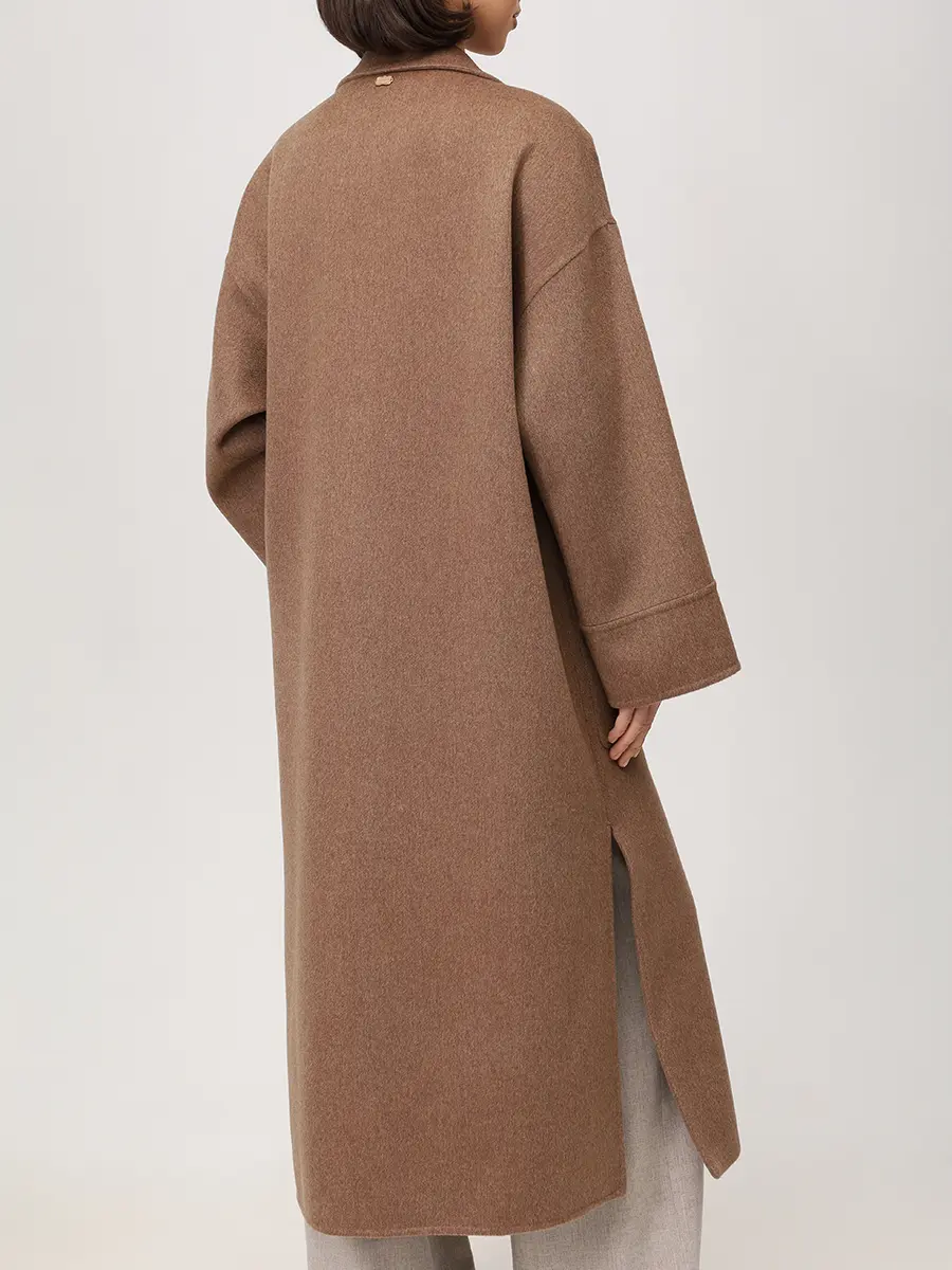 Пальто кашемировое AGNONA TL1002U-D7036U-M23 Бежевый  Фото 3