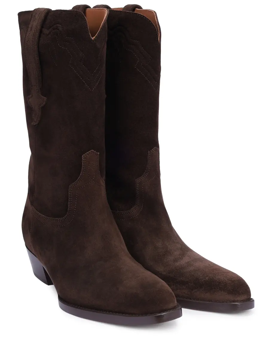 

Казаки замшевые, Коричневый, PX1452-XWACS-HILDA BOOT 35