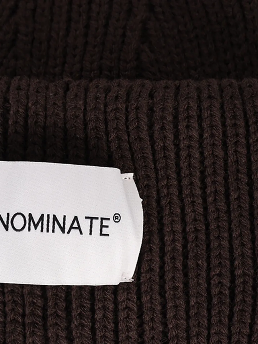 Шапка вязаная HINNOMINATE HMACW00130 Коричневый  Фото 3