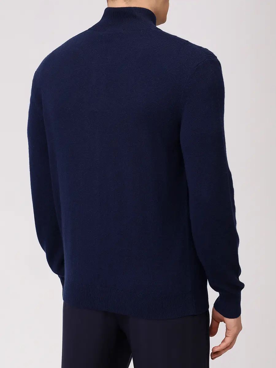 Кардиган кашемировый BERTOLO LUXURY MENSWEAR 200103/002062/1170 Темно- Синий  Фото 3