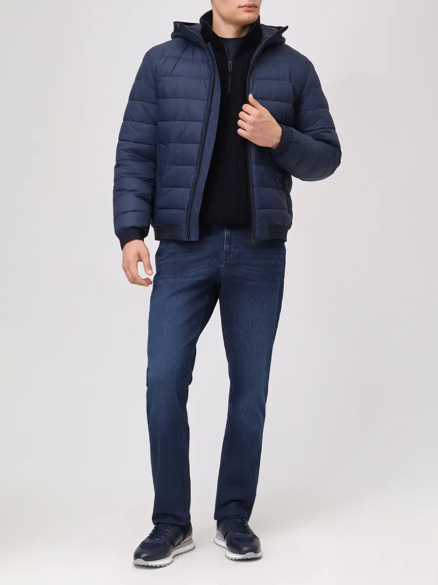 Куртка стеганая BOSS 50543616/404 Синий  Фото 2