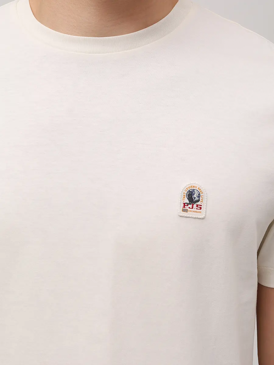 

Футболка хлопковая, Кремовый, 25WMPMTSEY29/0748 Молочный