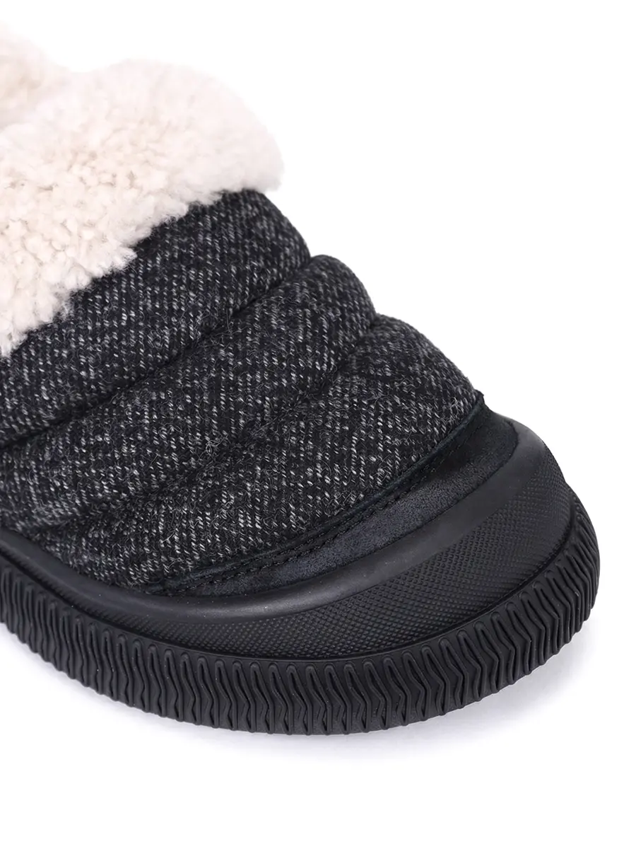 Слипоны комбинированные на меху VOILE BLANCHE 001 2019658 02 0A01 Черный  Фото 5