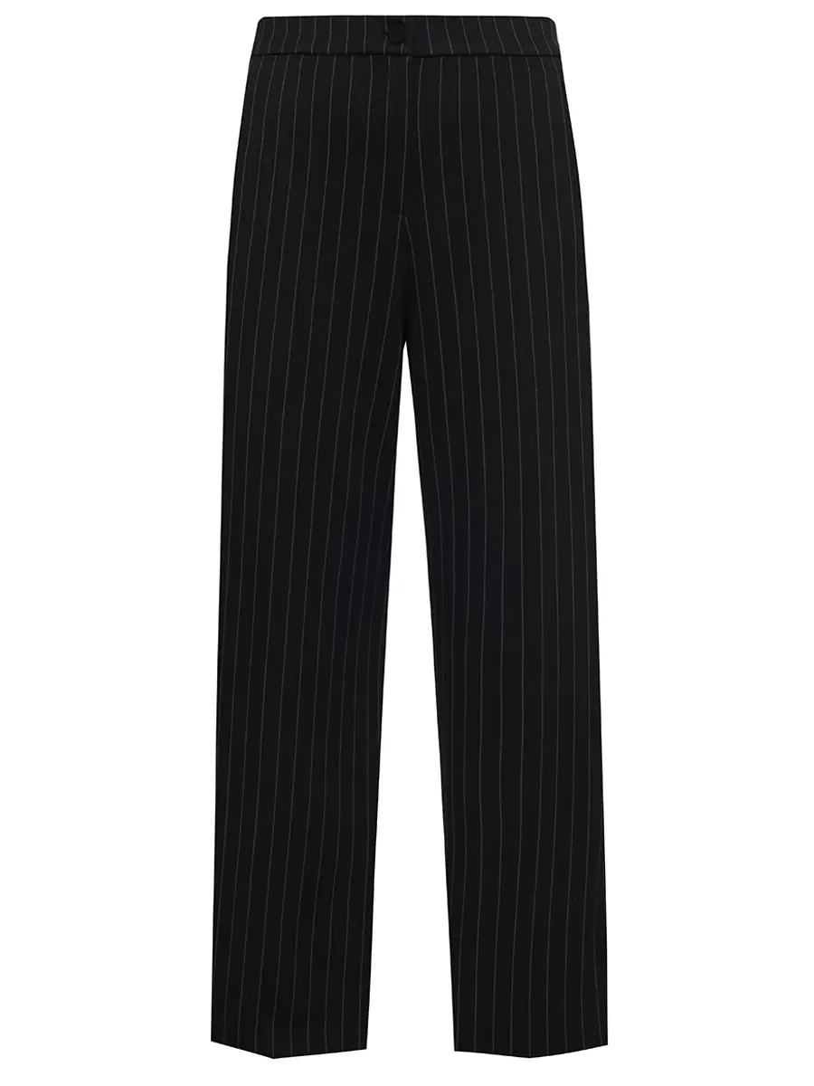 Брюки в полоску ELENA MIRO P161P0982601 Черный 