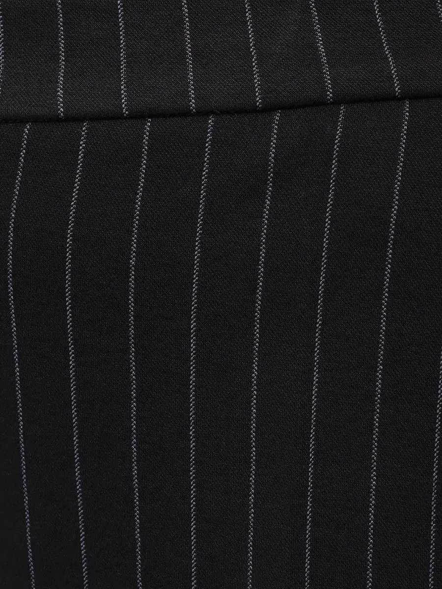 Брюки в полоску ELENA MIRO P161P0982601 Черный  Фото 6