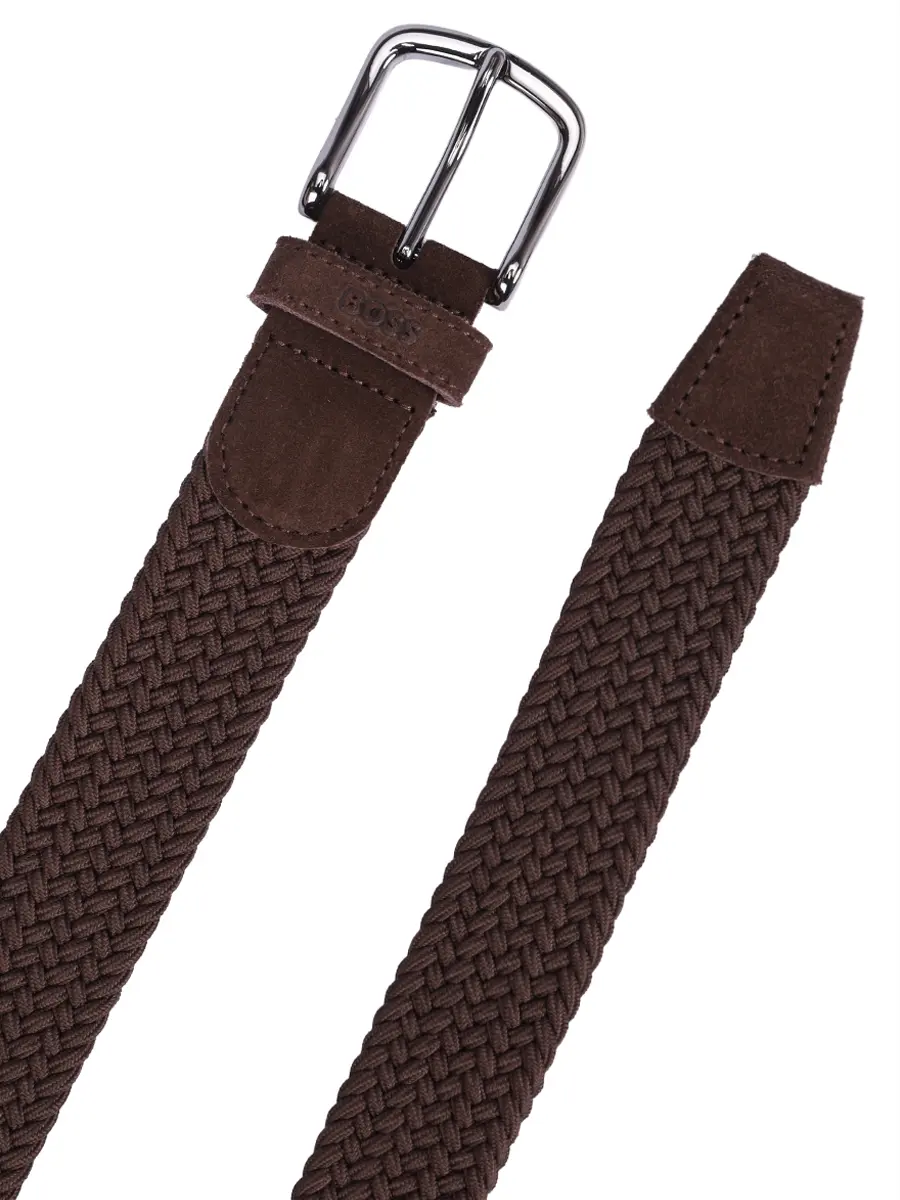 Ремень текстильный BOSS 50537169/201 Коричневый  Фото 3