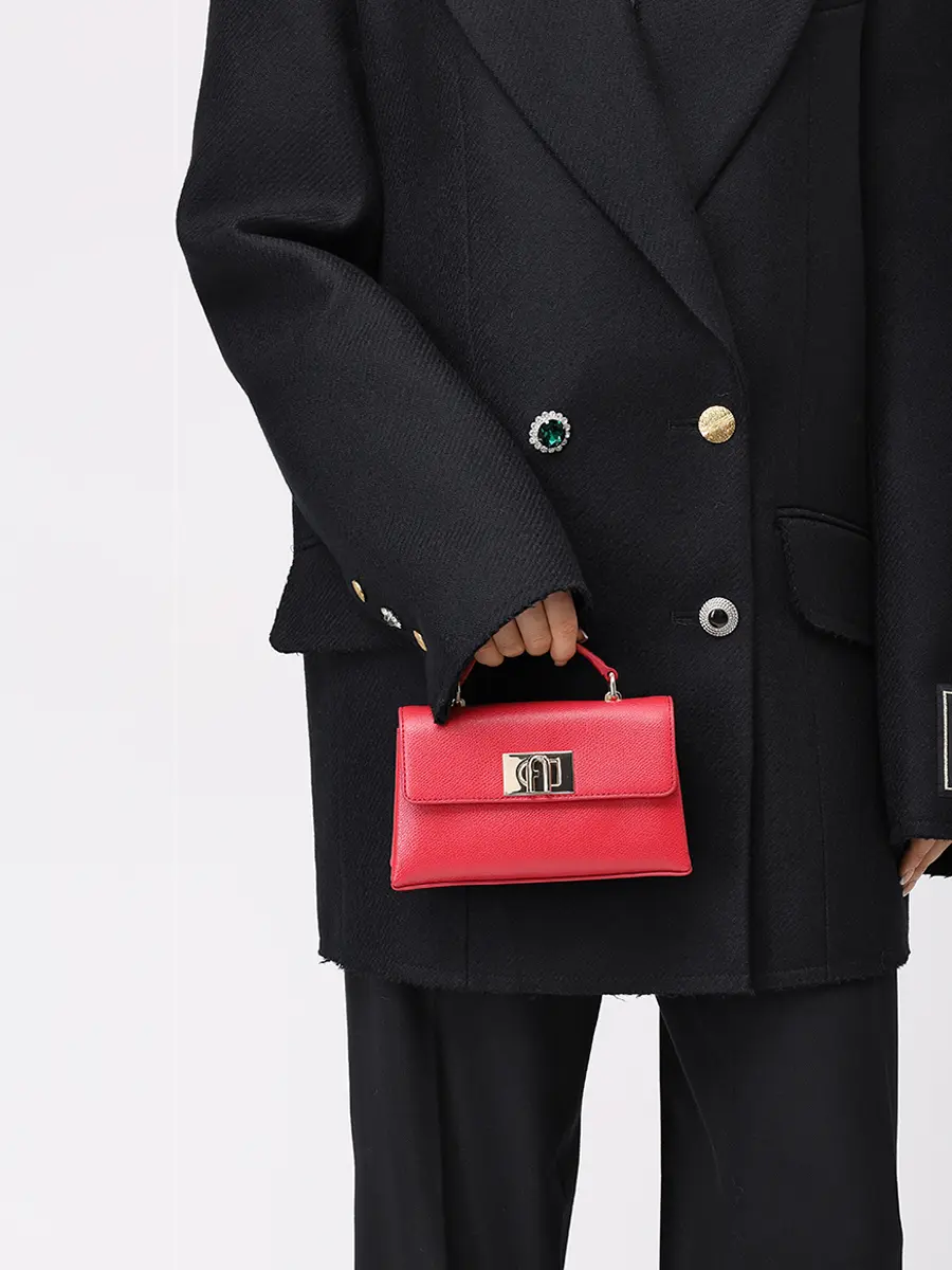 Сумка кожаная 1927 FURLA WE00423-ARE000-RUB00 Красный  Фото 2