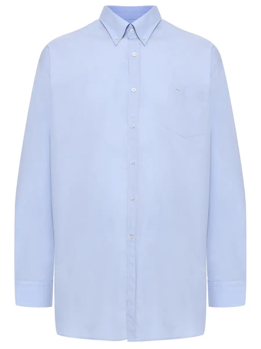 Рубашка хлопковая PAUL & SHARK 99313002R/477 Голубой 