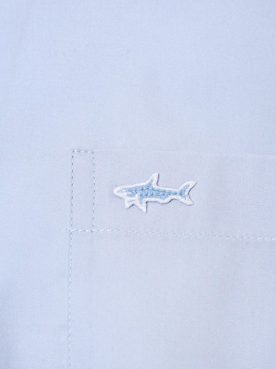Рубашка хлопковая PAUL & SHARK 99313002R/477 Голубой  Фото 4