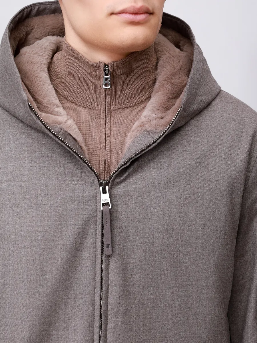 Куртка шерстяная на меху DUNO VIGO 204 Коричневый  Фото 5