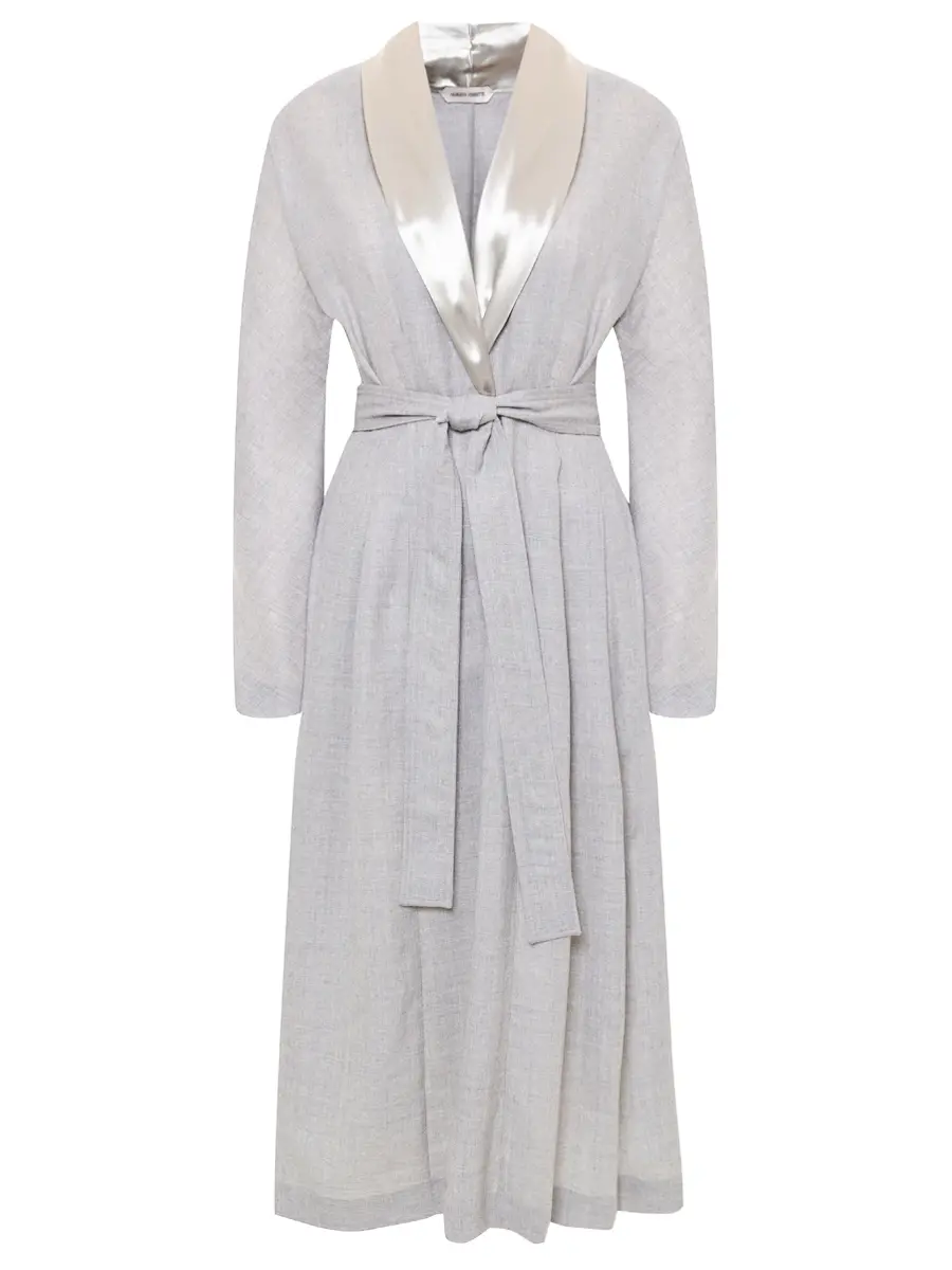 Платье шерстяное ALBERTA FERRETTI A041866371485 Светло Серый 