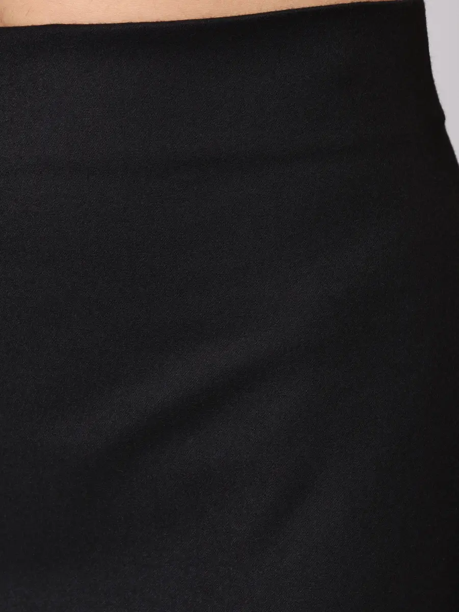 Юбка шерстяная ALBERTA FERRETTI A010766410555 Черный  Фото 5