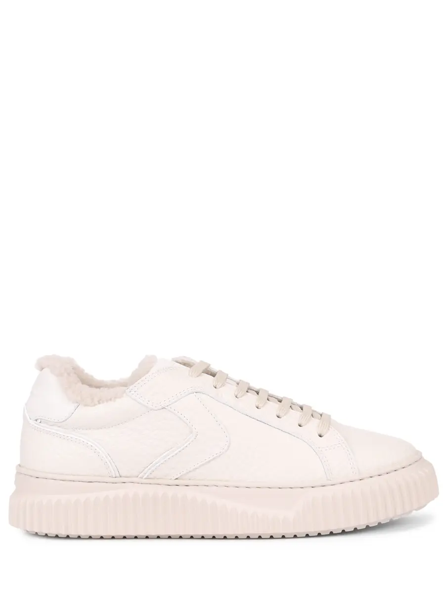 

Кеды кожаные на меху, Кремовый, 001 2017113 17 0N06