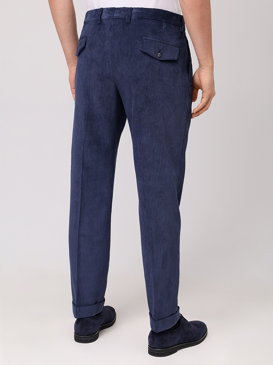 Брюки однотонные BARBA NAPOLI BU 3500/00008/51024/0089 Синий  Фото 3