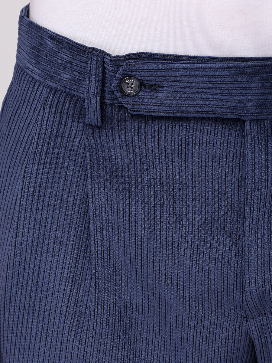 Брюки однотонные BARBA NAPOLI BU 3500/00008/51024/0089 Синий  Фото 6