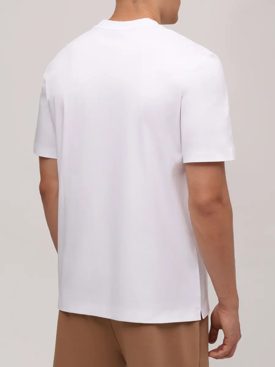 Футболка хлопковая BOSS 50520298/100 Белый  Фото 3