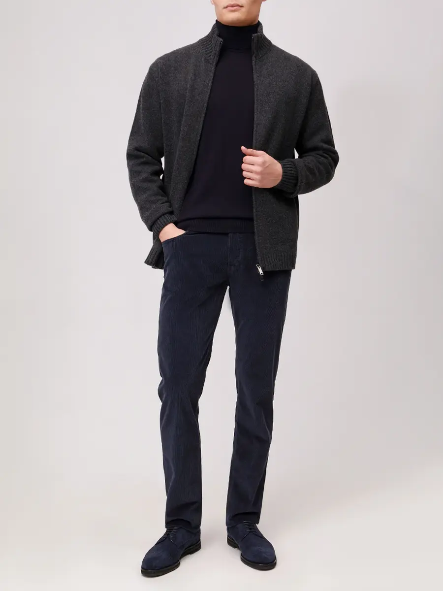 Водолазка шерстяная DANIELE FIESOLI 9047/23 BLU NOTTE Темно- Синий  Фото 2