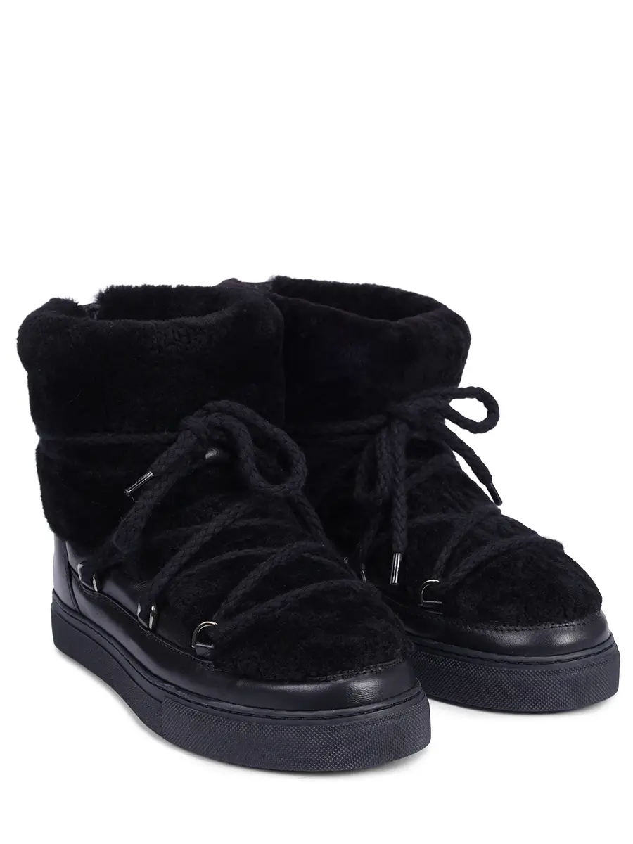 Ботинки комбинированные на меху INUIKII 1001.003.0281.000 Черный  Фото 2