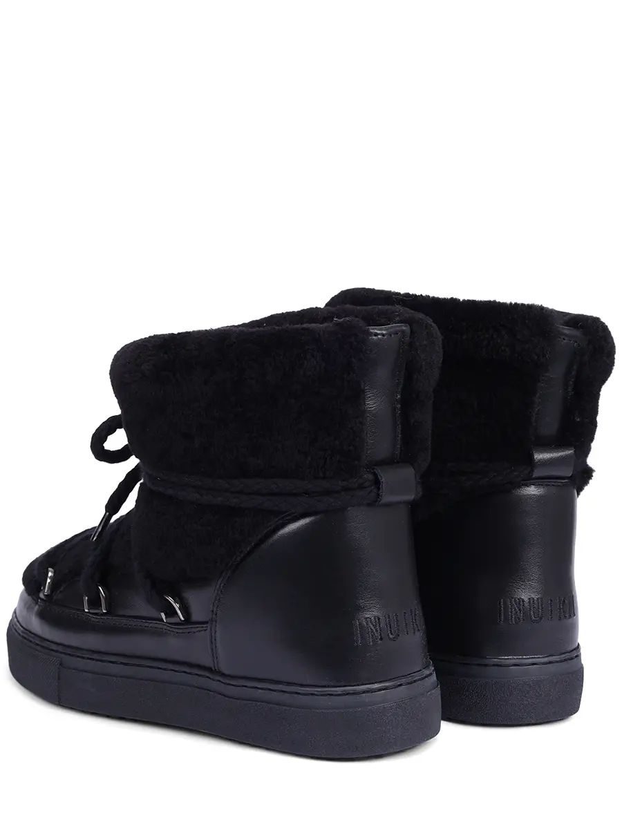 Ботинки комбинированные на меху INUIKII 1001.003.0281.000 Черный  Фото 4