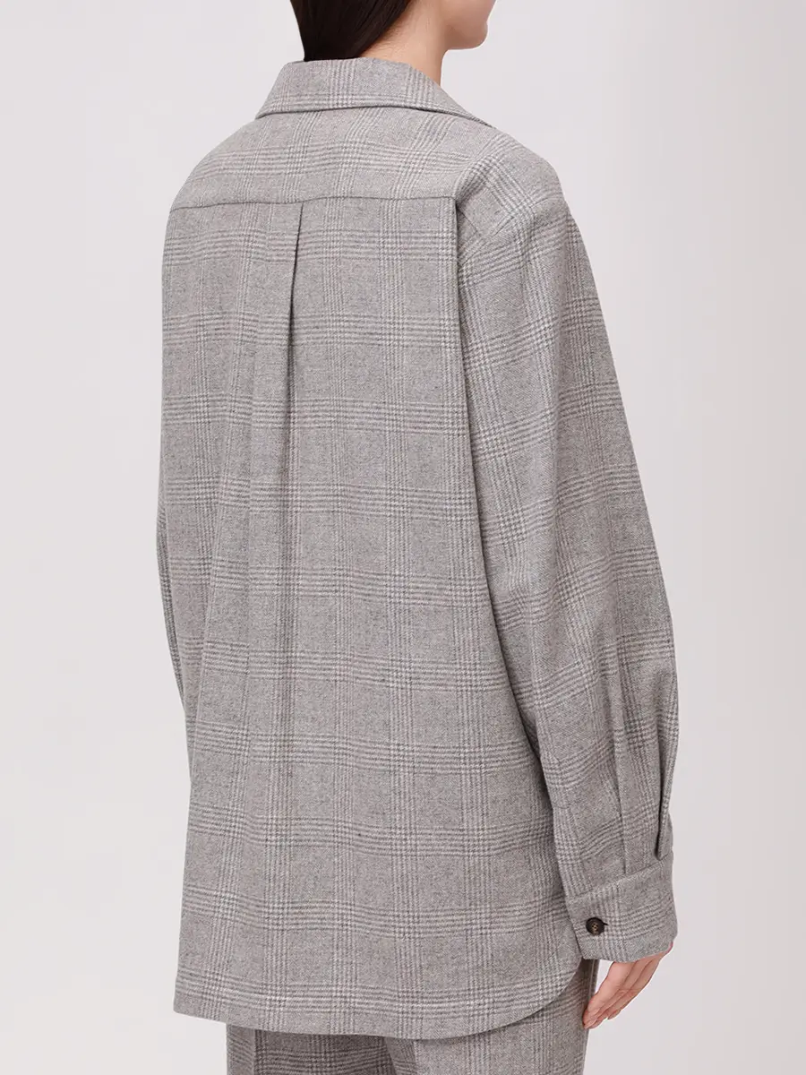 Рубашка шерстяная KITON D50429K0550G03007 Серый  Фото 3