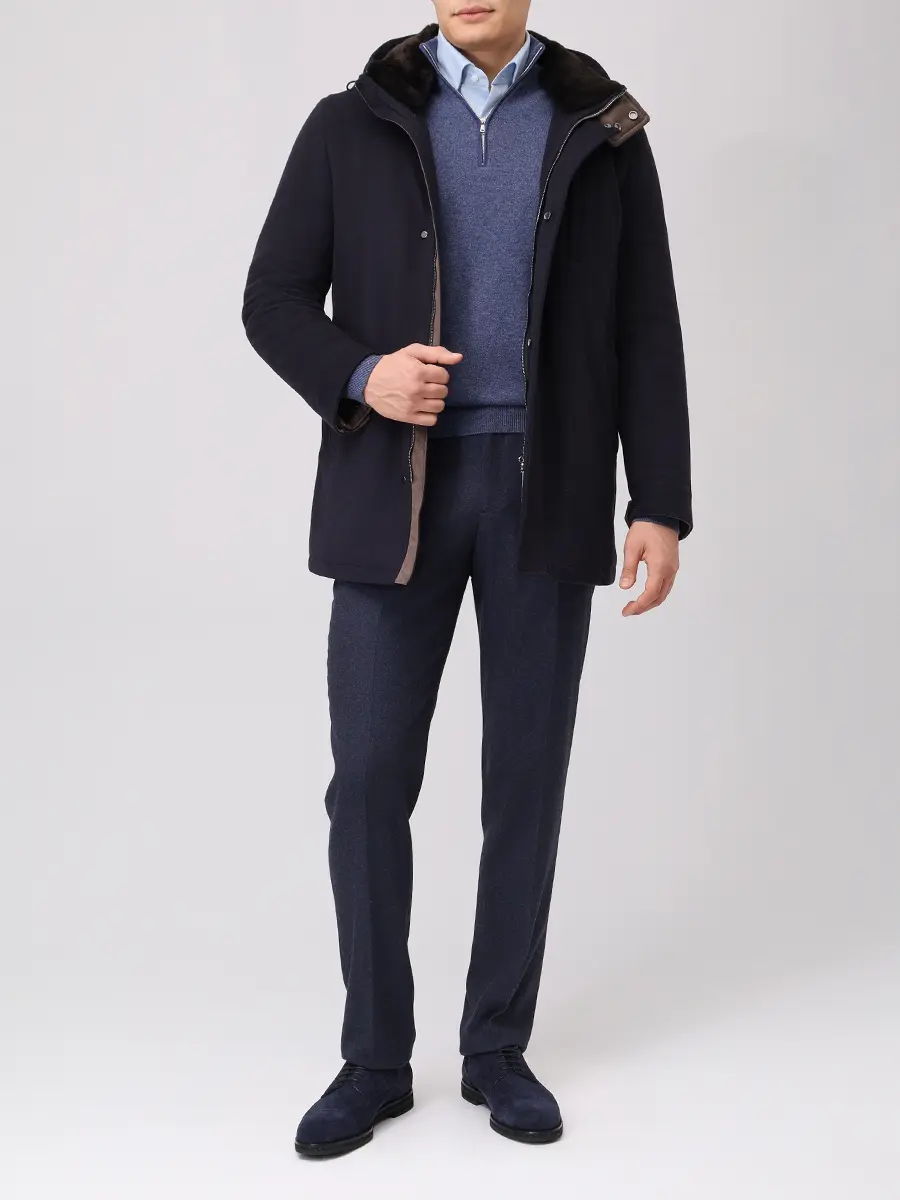 Парка кашемировая CASTANGIA LNC R20L80 626 Синий  Фото 2