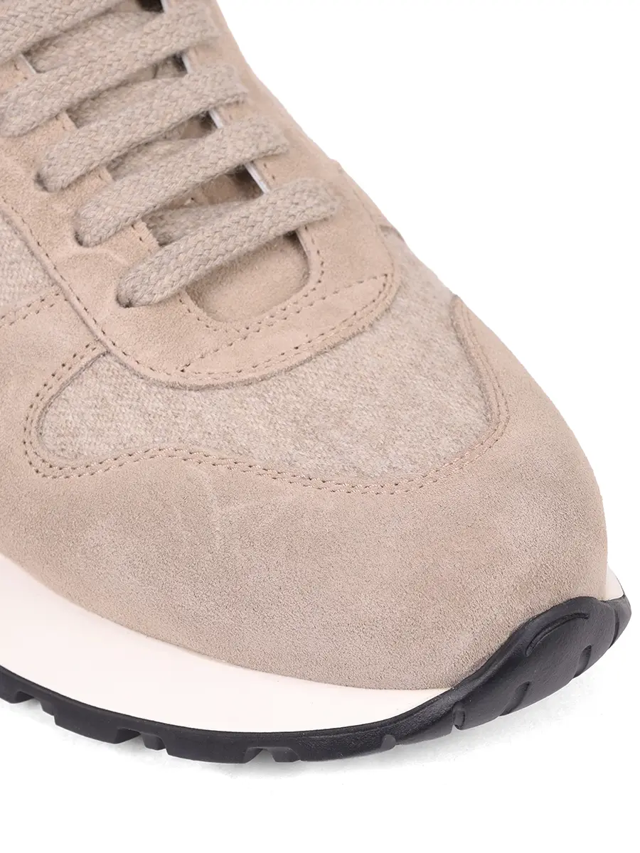 Кроссовки комбинированные на меху DOUCAL`S DD8828WHITPN724NC15 Кремовый  Фото 5