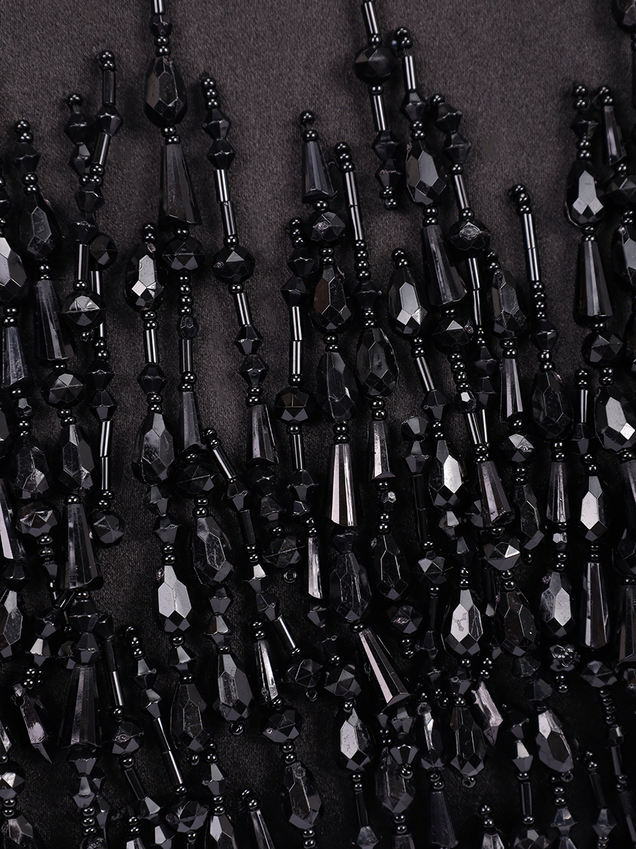 Сумка атласная ALBERTA FERRETTI A311166760555 Черный  Фото 5