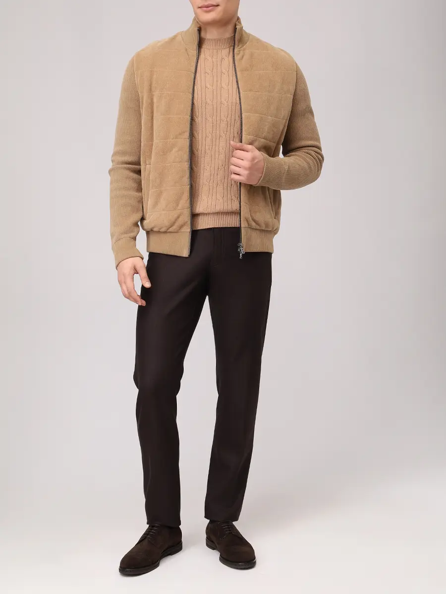 

Джемпер шерстяной, Бежевый, 50549975/260