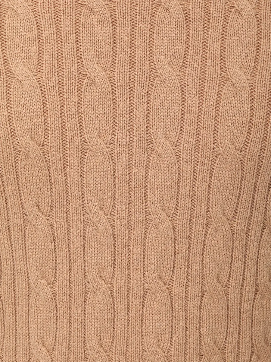 Джемпер шерстяной BOSS 50549975/260 Бежевый  Фото 6