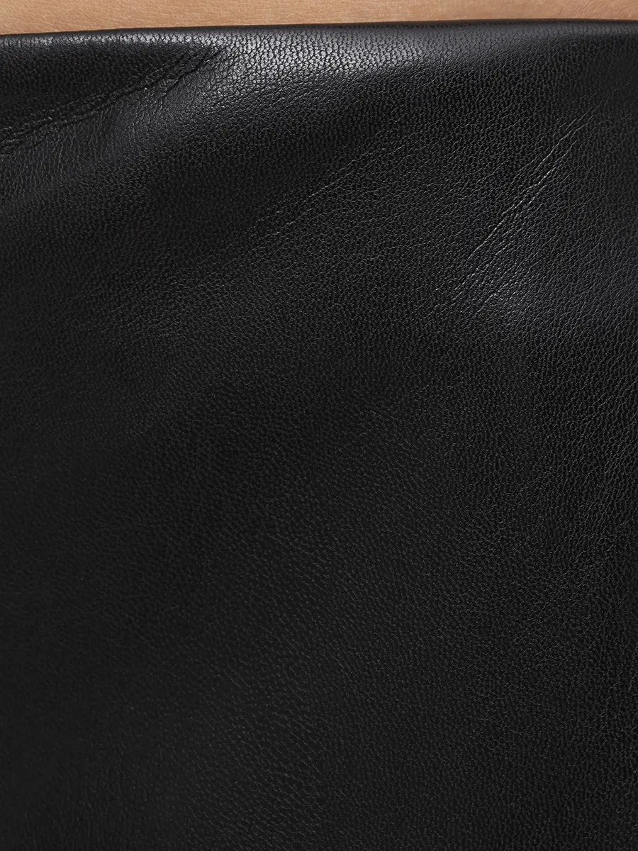 Брюки из экокожи BOSS 50549241/001 Черный  Фото 6