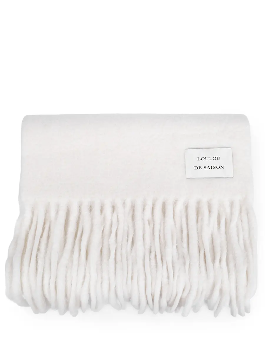 

Шарф из шерсти альпака Santo, Белый, SANTO