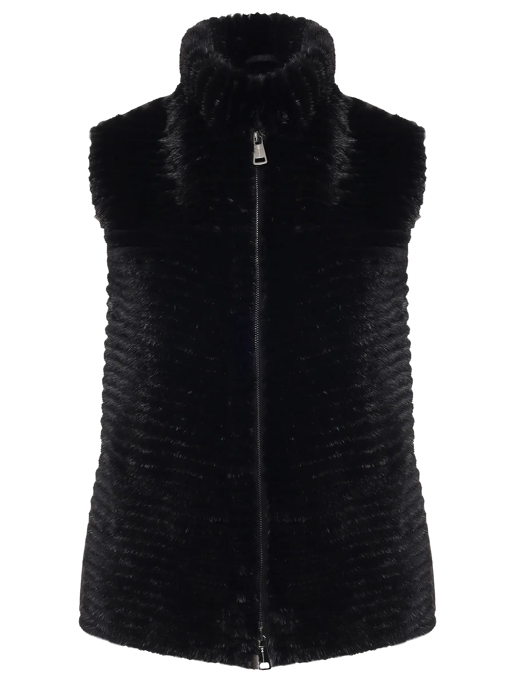 Жилет шерстяной с мехом норки MANZONI 24 Manzoni к Черный 