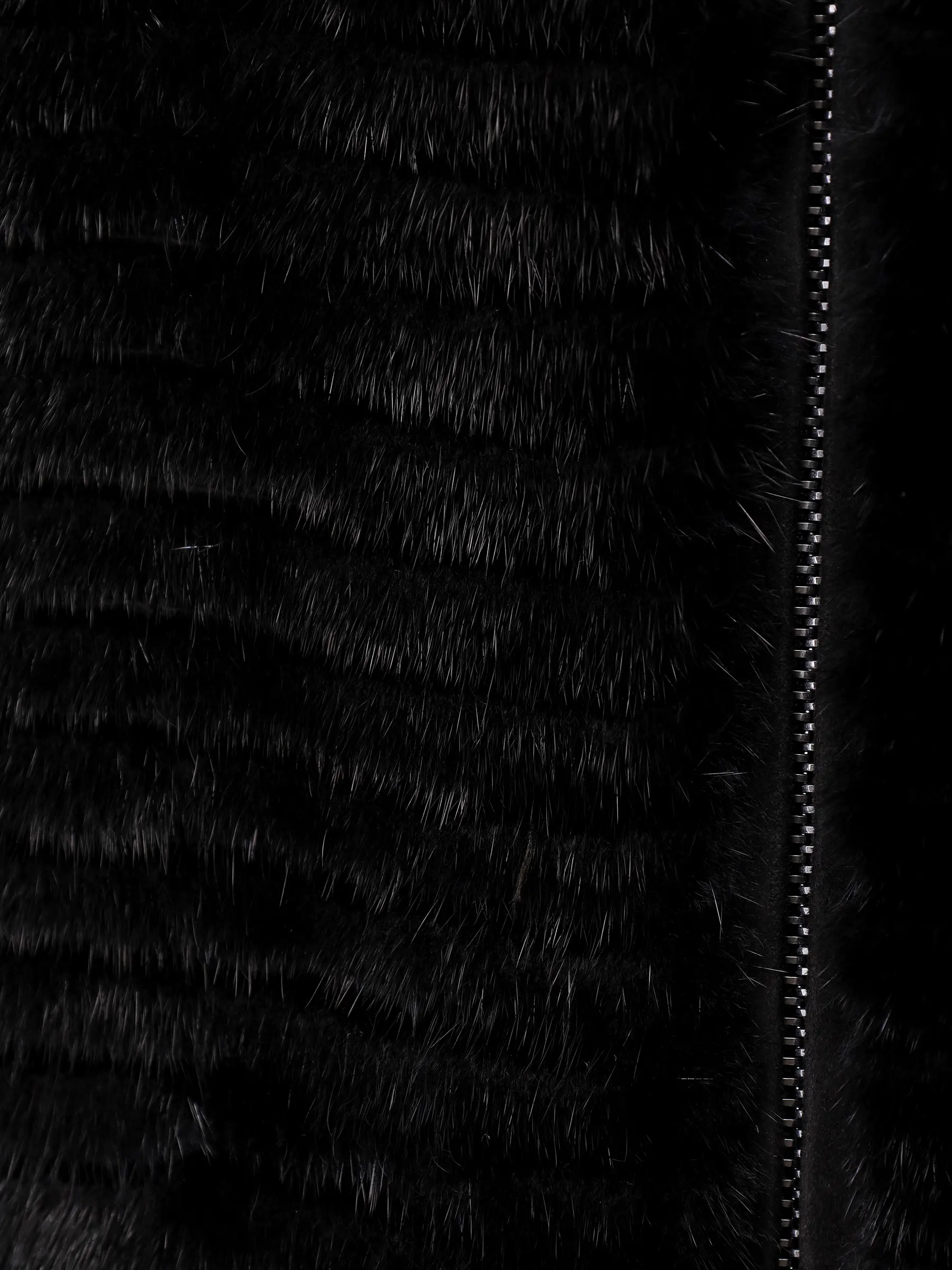 Жилет шерстяной с мехом норки MANZONI 24 Manzoni к Черный  Фото 6