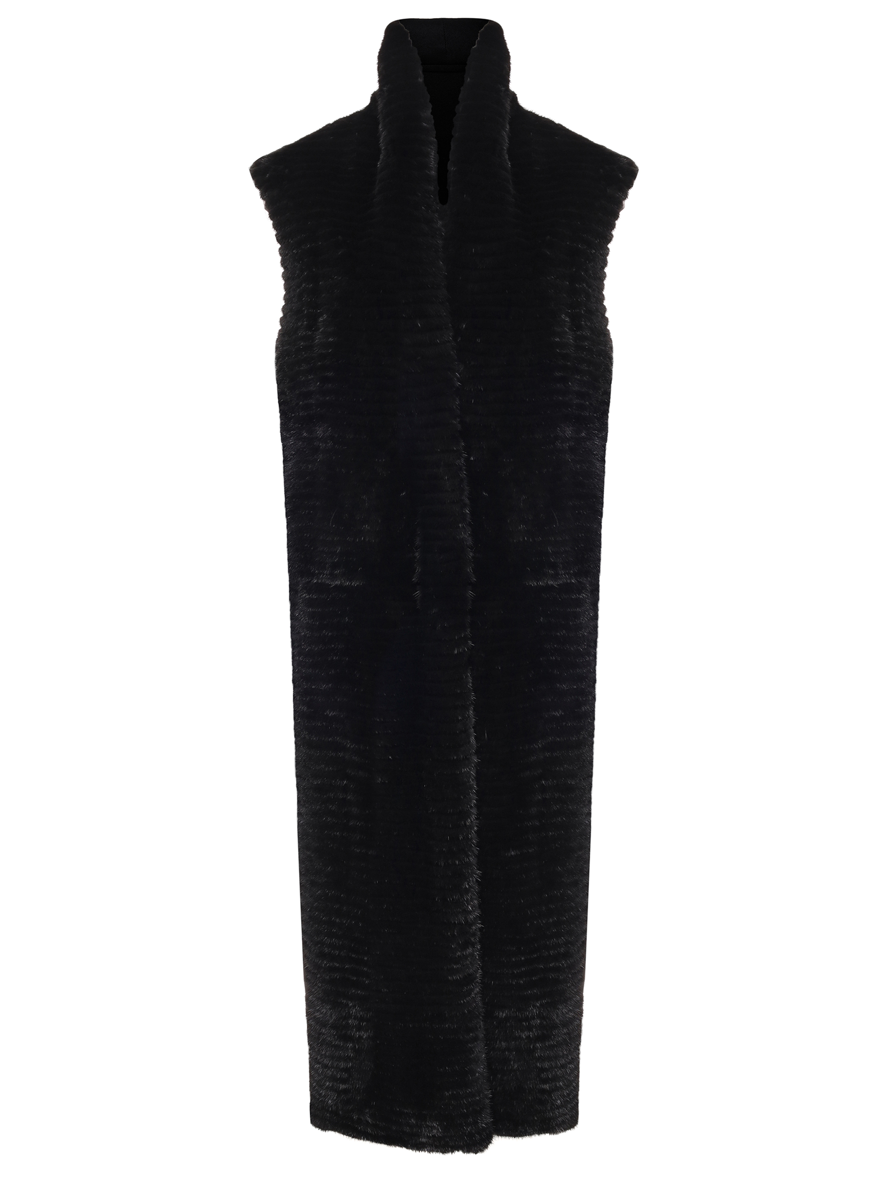 Жилет шерстяной с мехом норки MANZONI 24 Manzoni д Черный 