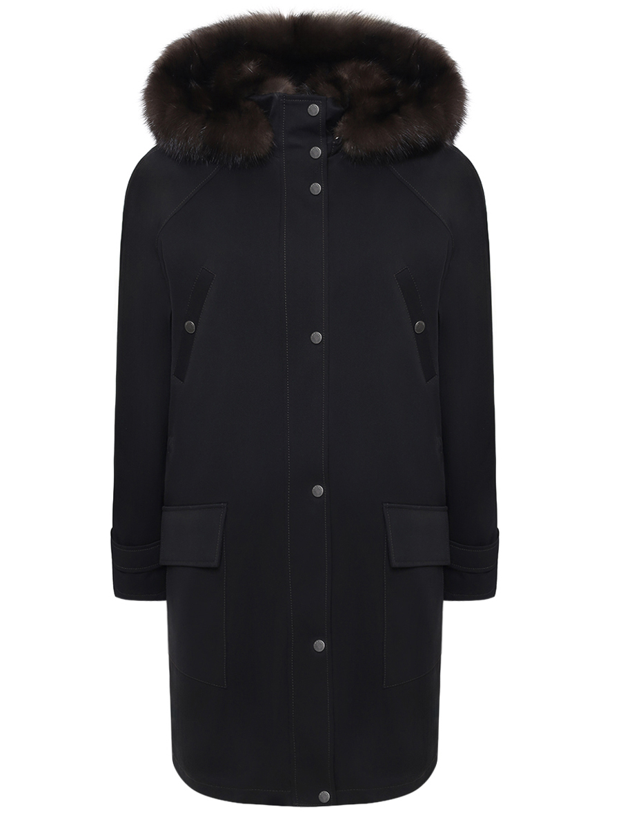 Парка Nicole с мехом соболя BLACK SABLE