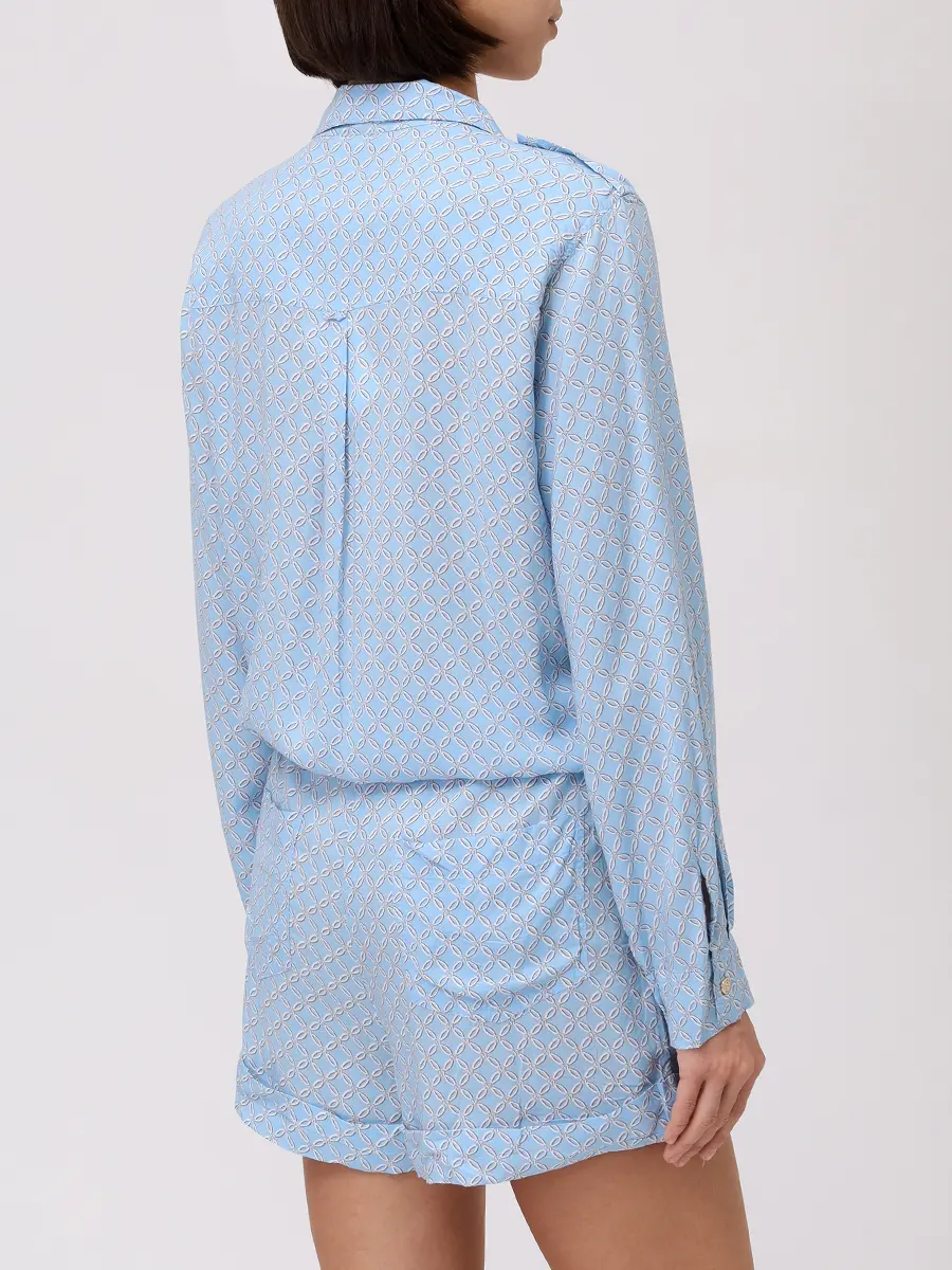 Комбинезон из вискозы MELISSA ODABASH Chloe Голубой  Фото 3