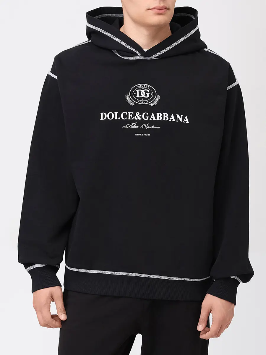 Костюм хлопковый DOLCE & GABBANA G9BDXZ/GVS2HZ G7NON N0000 Черный  Фото 4