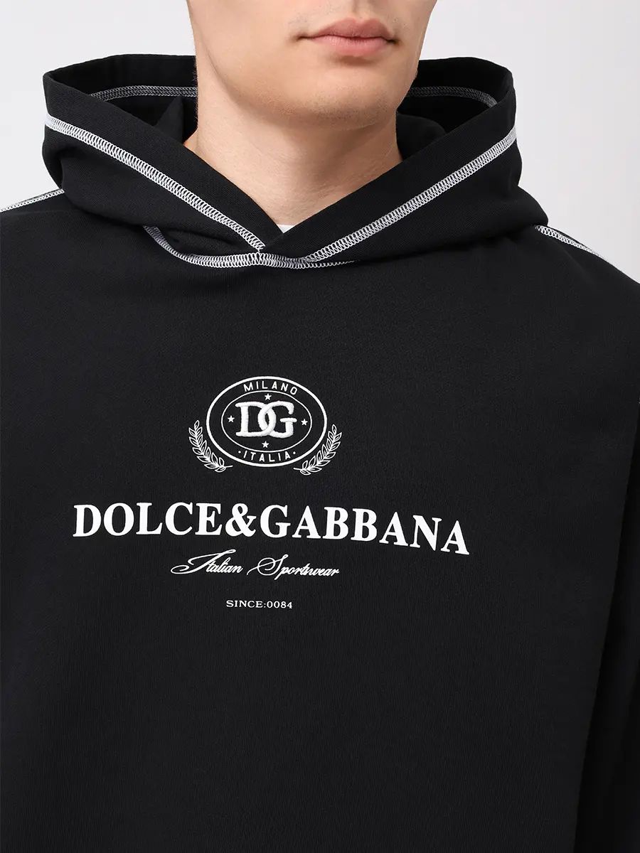 Костюм хлопковый DOLCE & GABBANA G9BDXZ/GVS2HZ G7NON N0000 Черный  Фото 5