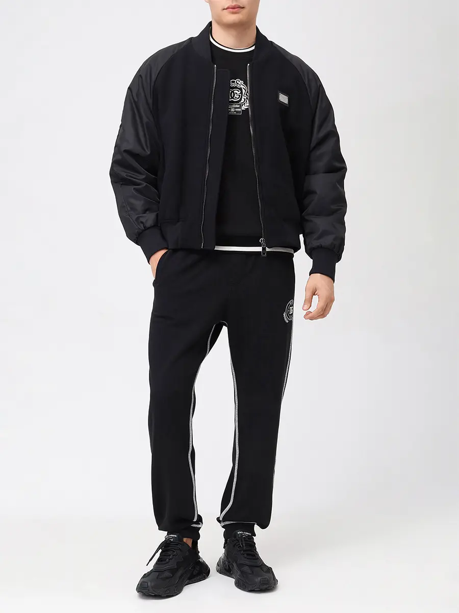 Костюм хлопковый DOLCE & GABBANA G9BIQZ/GVS2HT HU7DU N0000 Черный  Фото 2