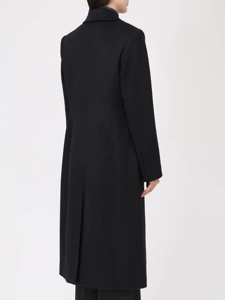 Пальто шерстяное VASSA&CO V251297S-1945C99 (170) Черный  Фото 3