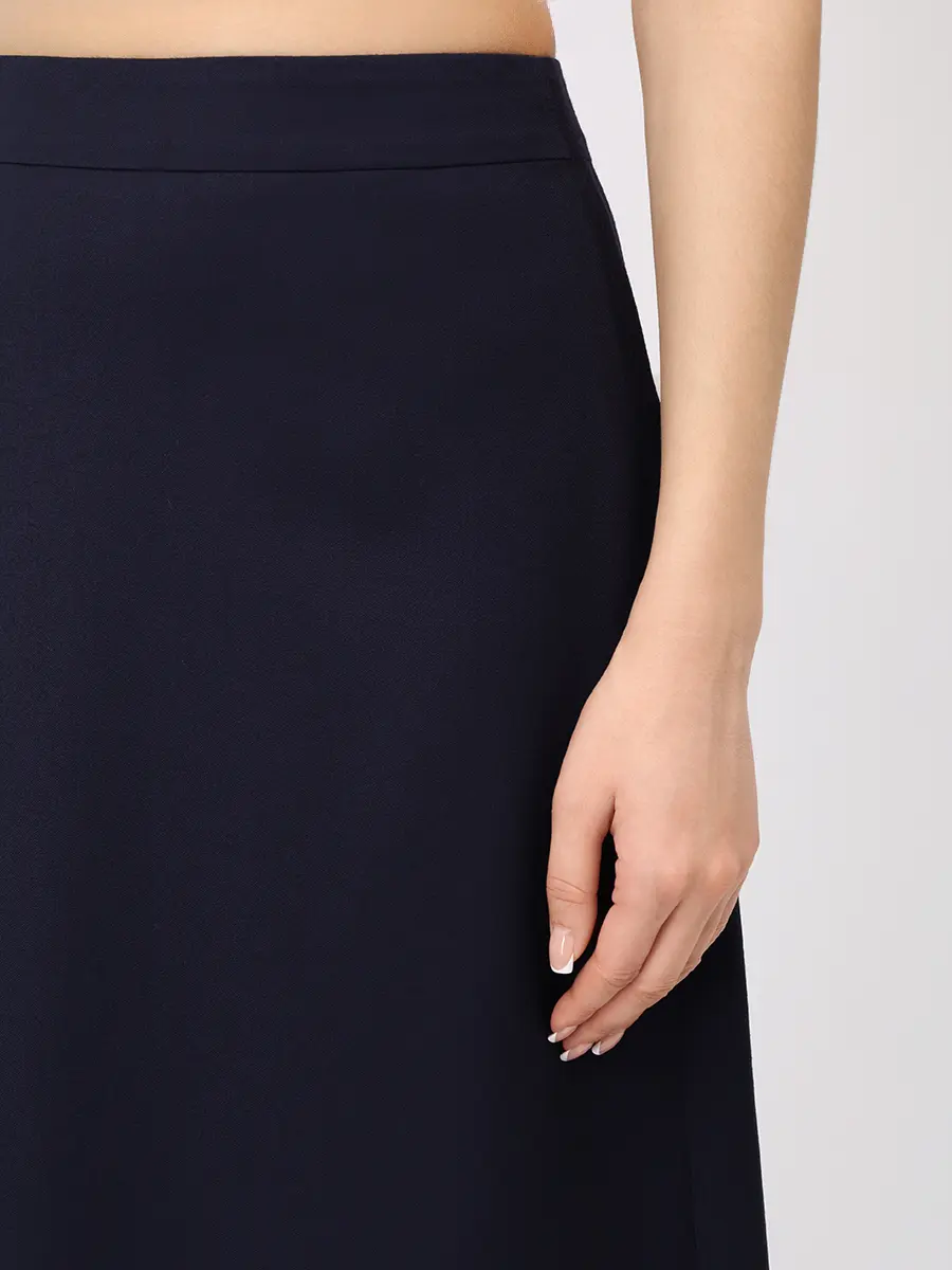 Юбка шерстяная VASSA&CO V257297-2110C67 (170) Темный Синий  Фото 5