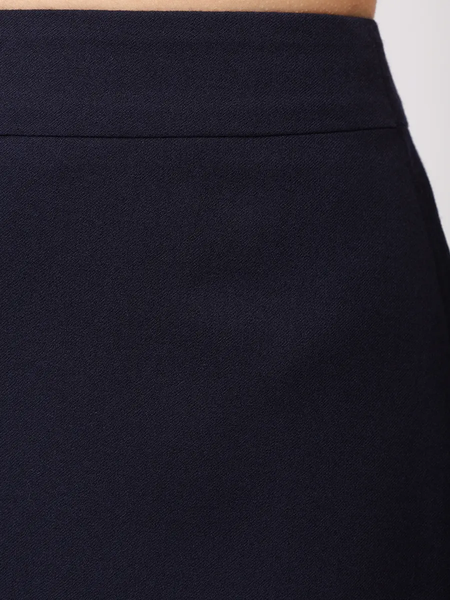 Юбка шерстяная VASSA&CO V257297-2110C67 (170) Темный Синий  Фото 6