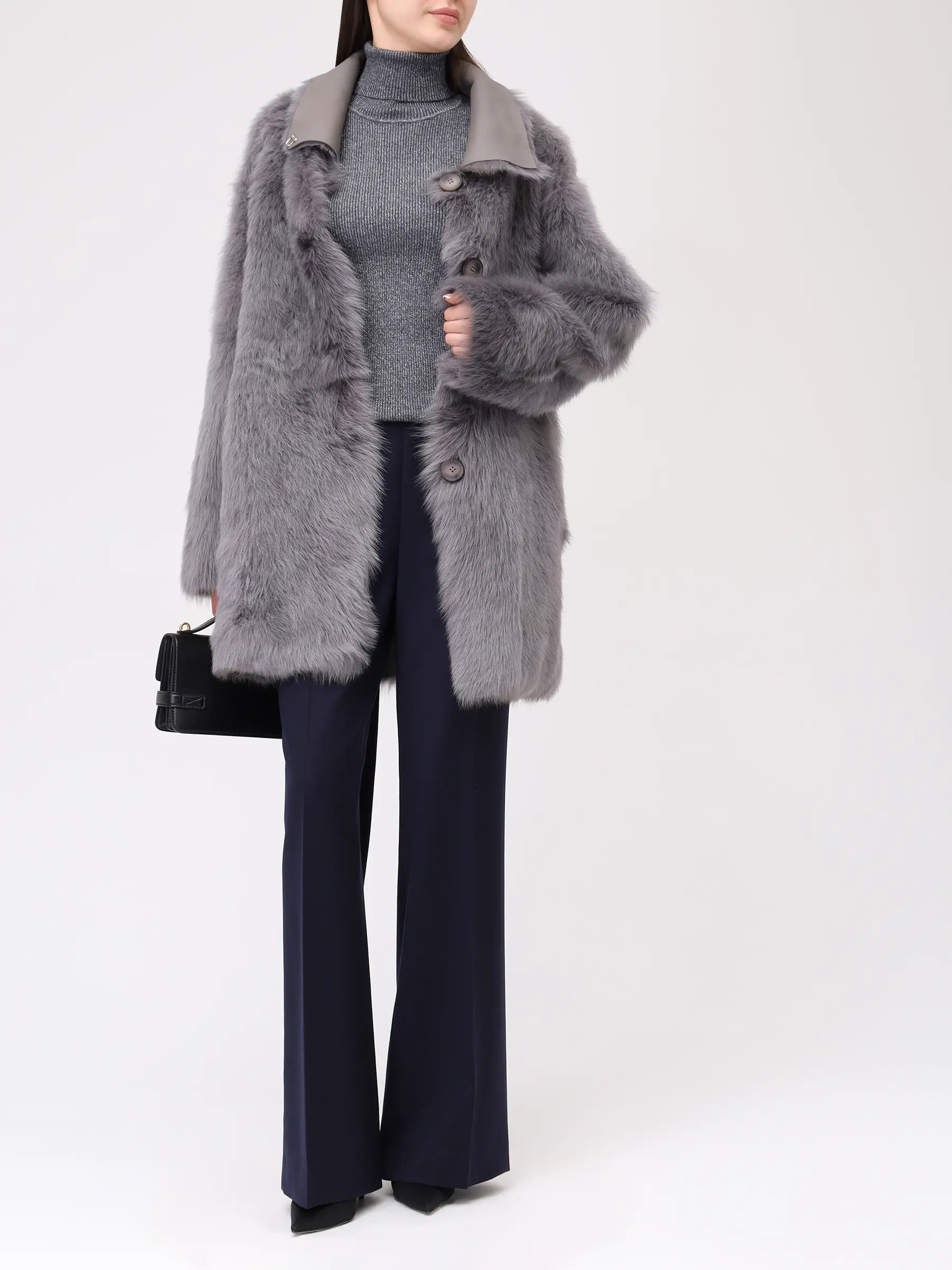 Водолазка шерстяная VASSA&CO LKZ2504C97 Серый  Фото 2