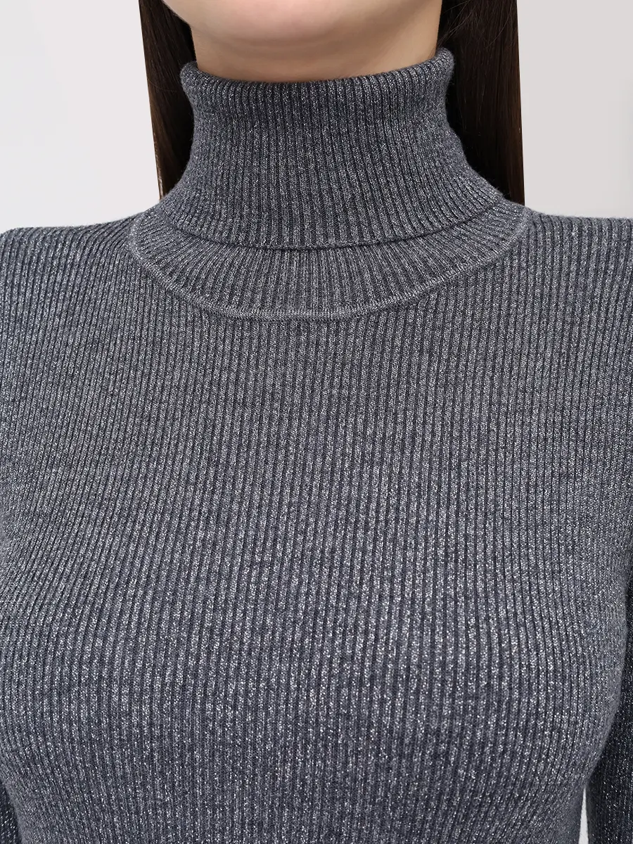 Водолазка шерстяная VASSA&CO LKZ2504C97 Серый  Фото 5