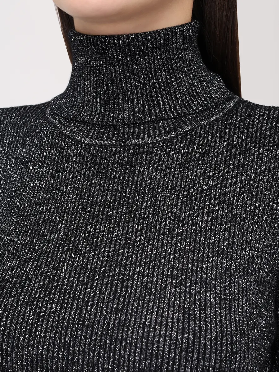 Водолазка шерстяная VASSA&CO LKZ2504C99 Черный  Фото 5