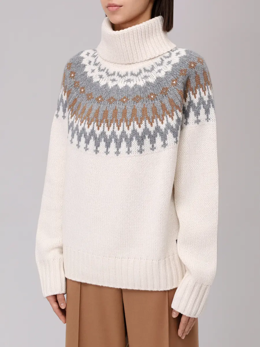 Свитер кашемировый BOGNER INGRID-1 86929764/133 Кремовый  Фото 4